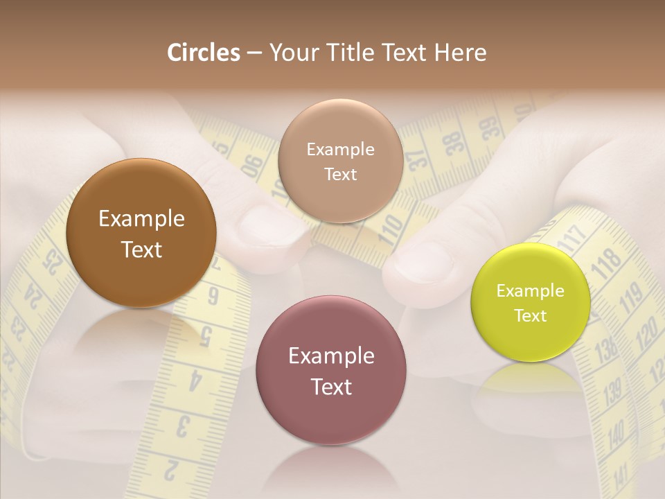 Length Conceptual Hand PowerPoint Template