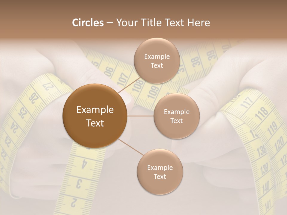 Length Conceptual Hand PowerPoint Template