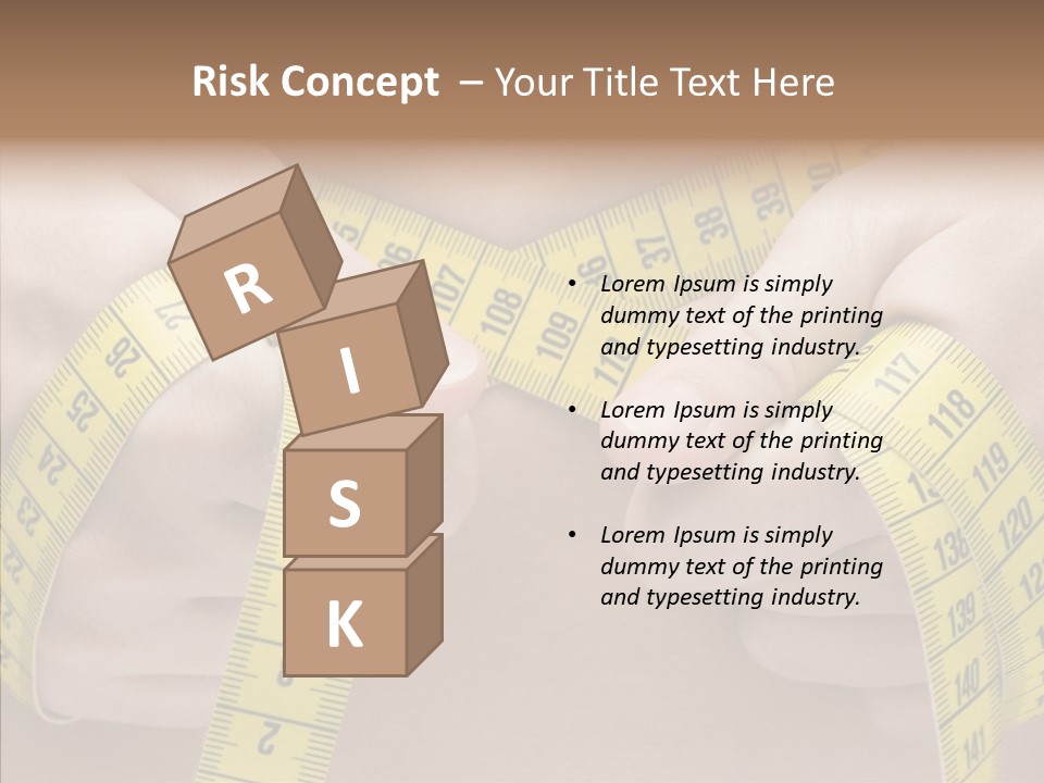 Length Conceptual Hand PowerPoint Template
