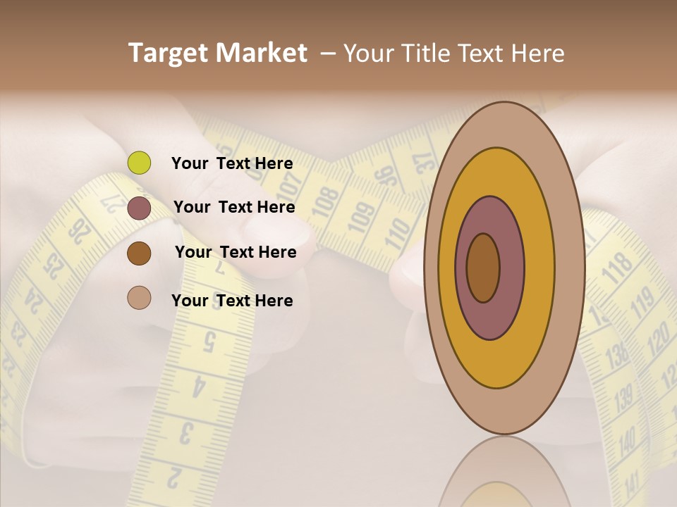 Length Conceptual Hand PowerPoint Template