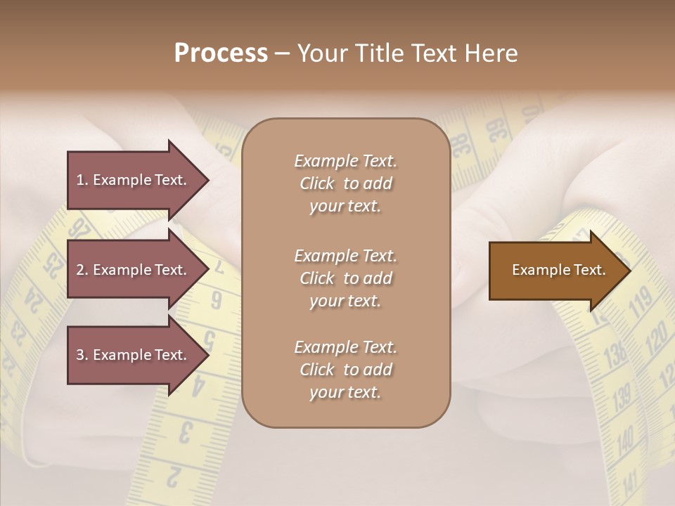 Length Conceptual Hand PowerPoint Template
