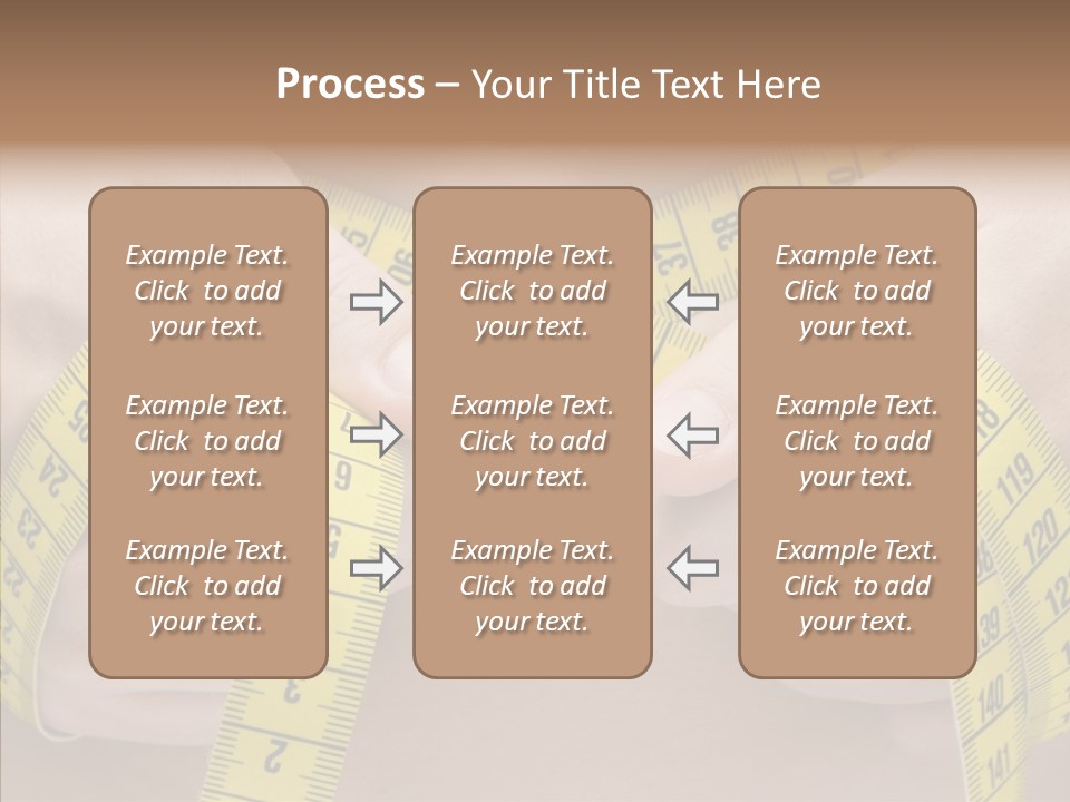 Length Conceptual Hand PowerPoint Template