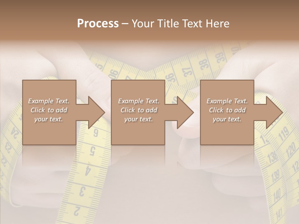 Length Conceptual Hand PowerPoint Template