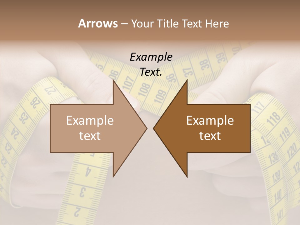 Length Conceptual Hand PowerPoint Template