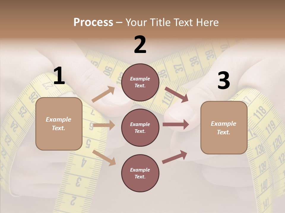 Length Conceptual Hand PowerPoint Template