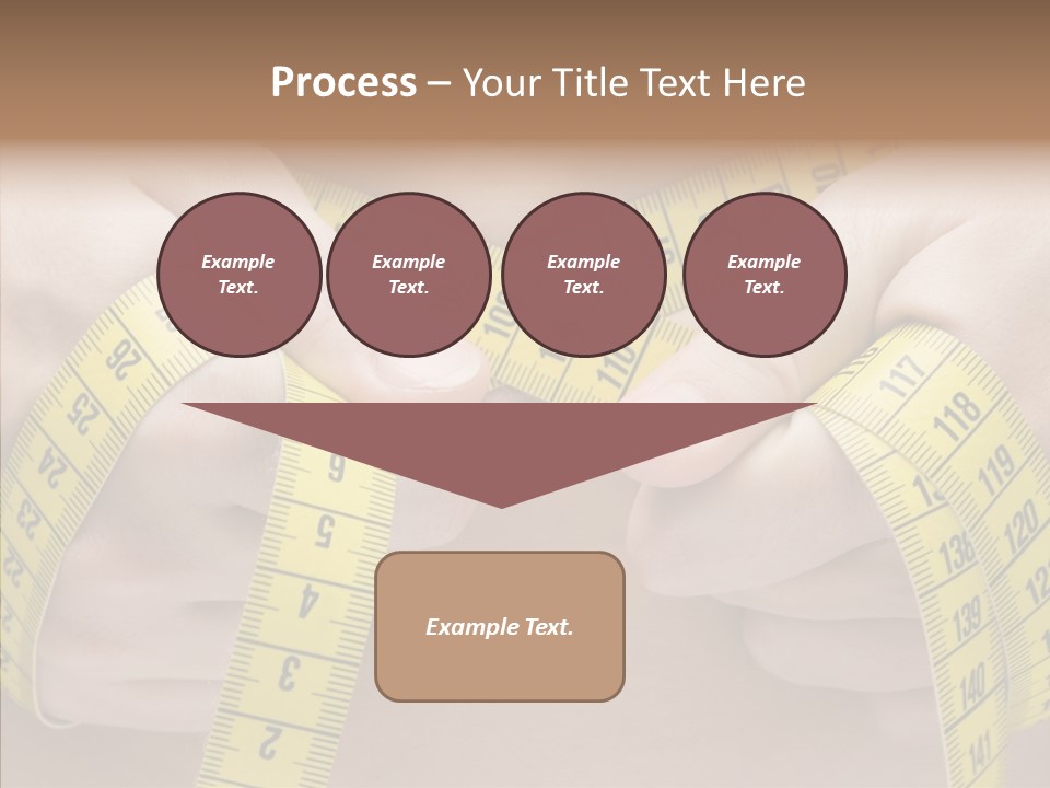 Length Conceptual Hand PowerPoint Template