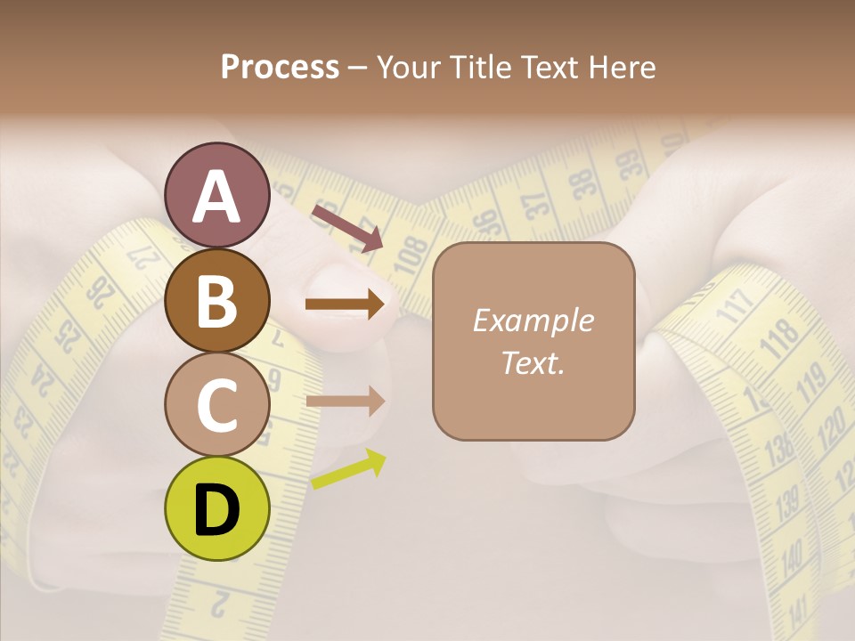 Length Conceptual Hand PowerPoint Template