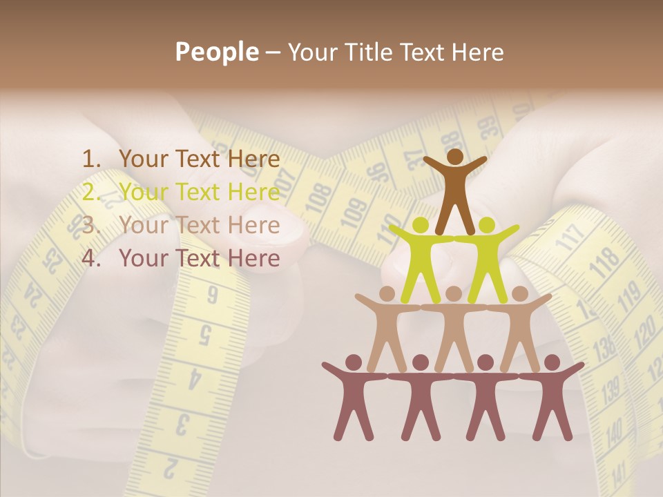 Length Conceptual Hand PowerPoint Template