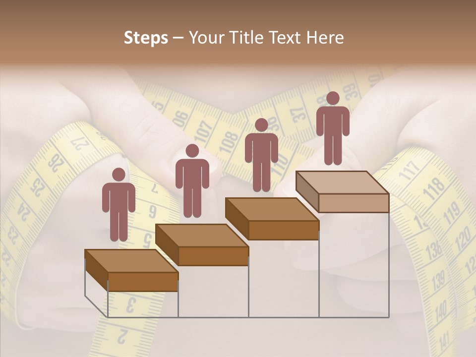 Length Conceptual Hand PowerPoint Template