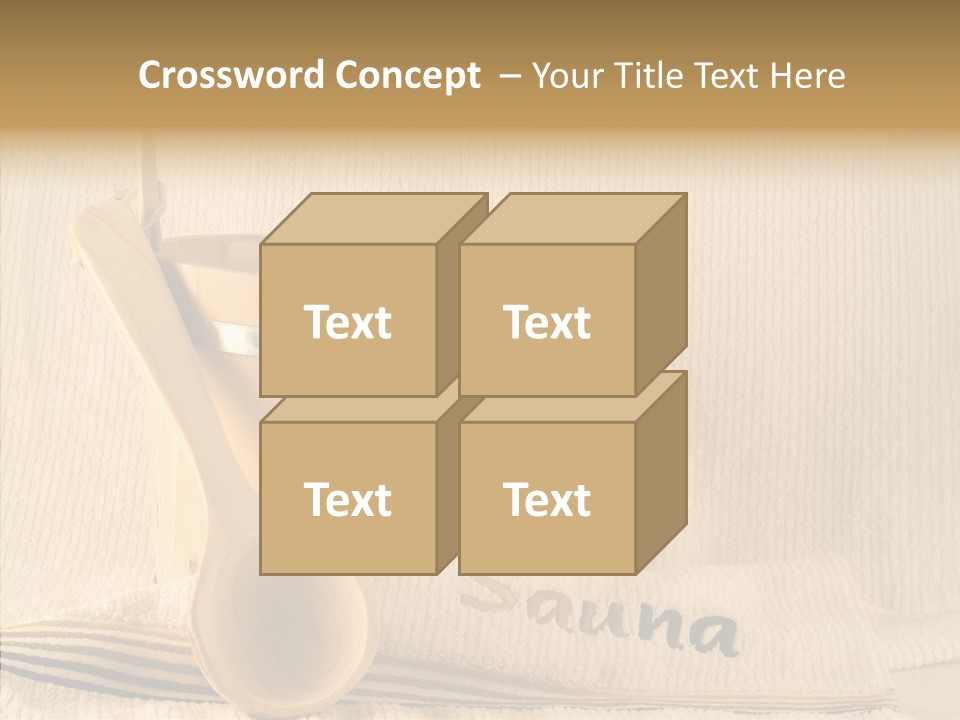 Relaxation Spoon Towel PowerPoint Template