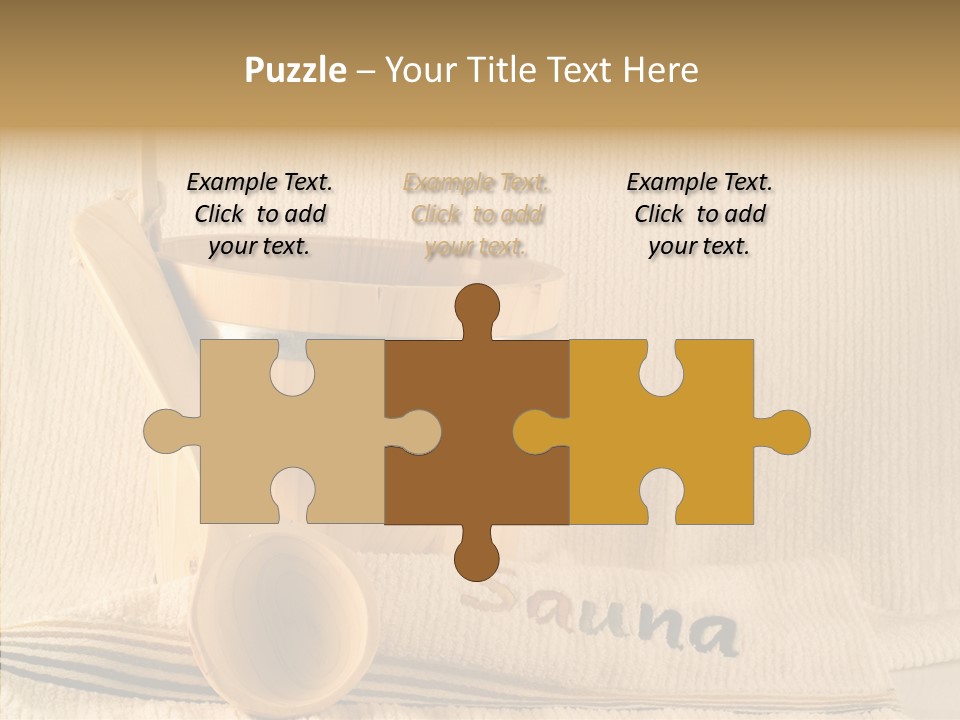 Relaxation Spoon Towel PowerPoint Template