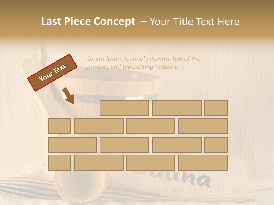 Relaxation Spoon Towel PowerPoint Template