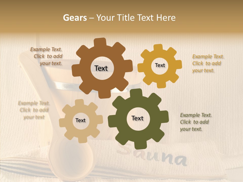 Relaxation Spoon Towel PowerPoint Template