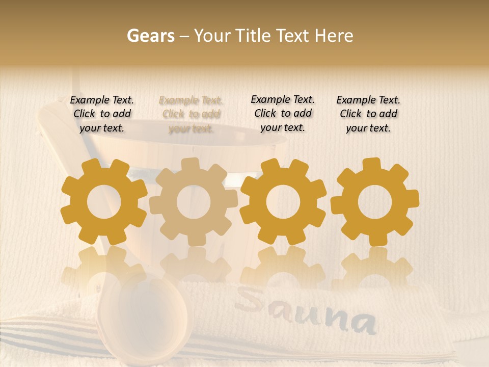 Relaxation Spoon Towel PowerPoint Template