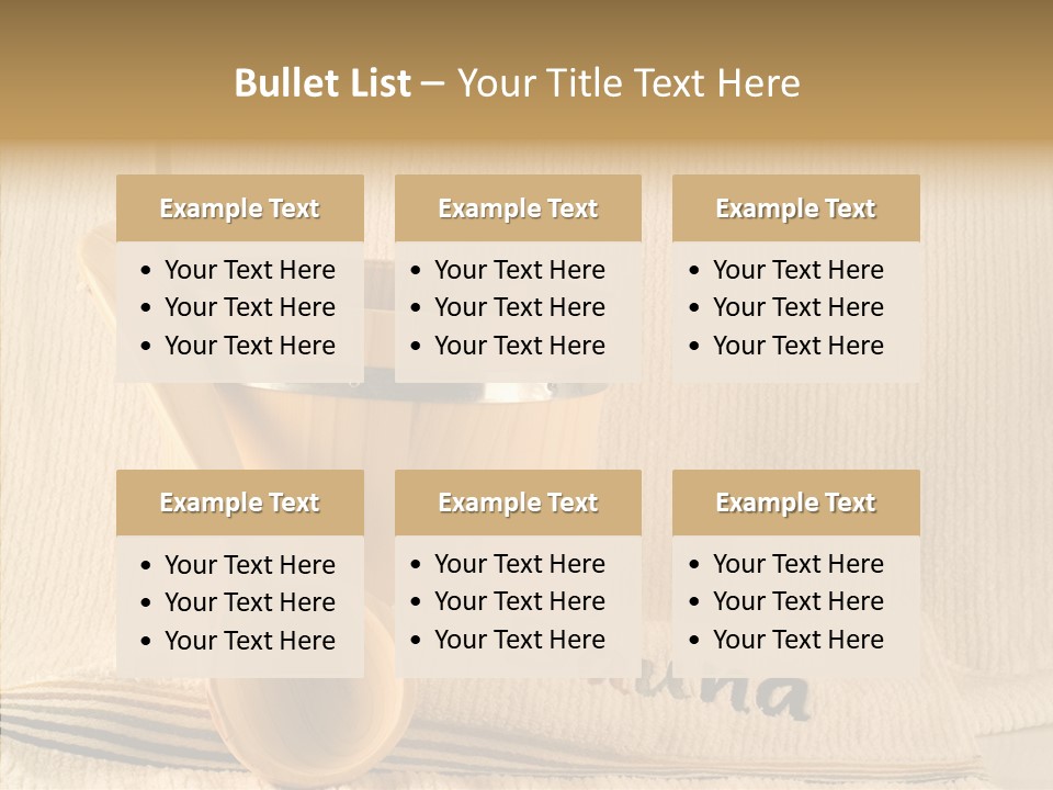 Relaxation Spoon Towel PowerPoint Template