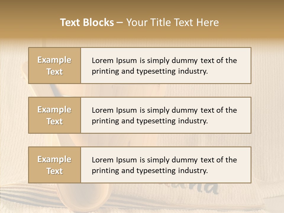 Relaxation Spoon Towel PowerPoint Template