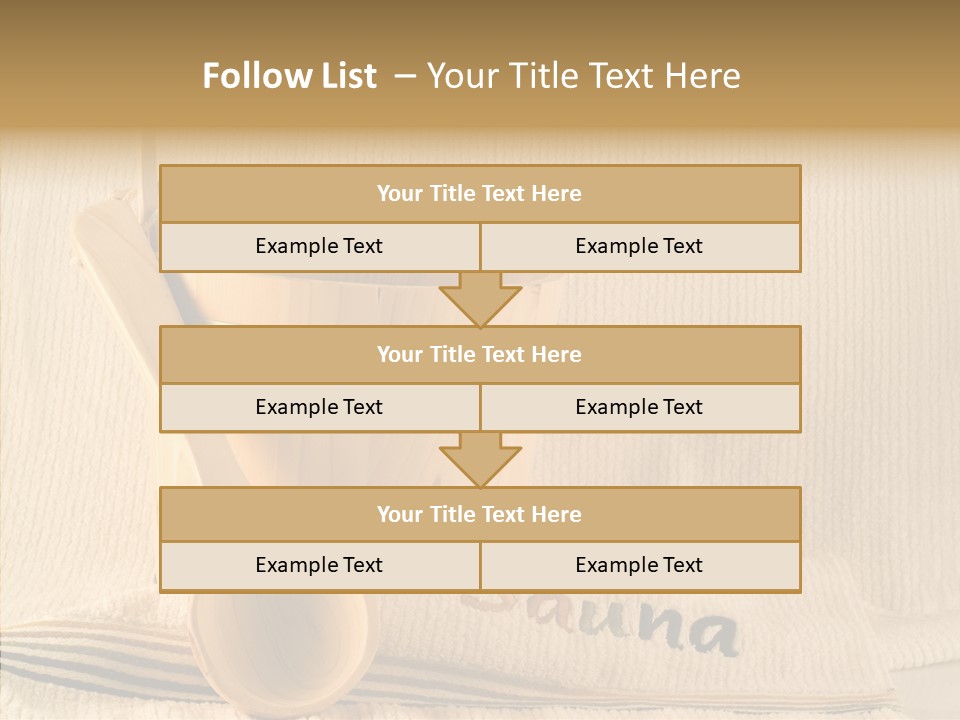 Relaxation Spoon Towel PowerPoint Template