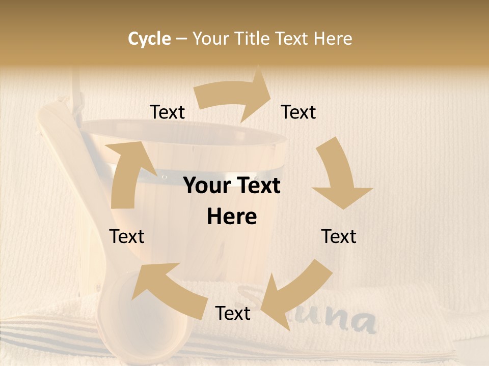 Relaxation Spoon Towel PowerPoint Template