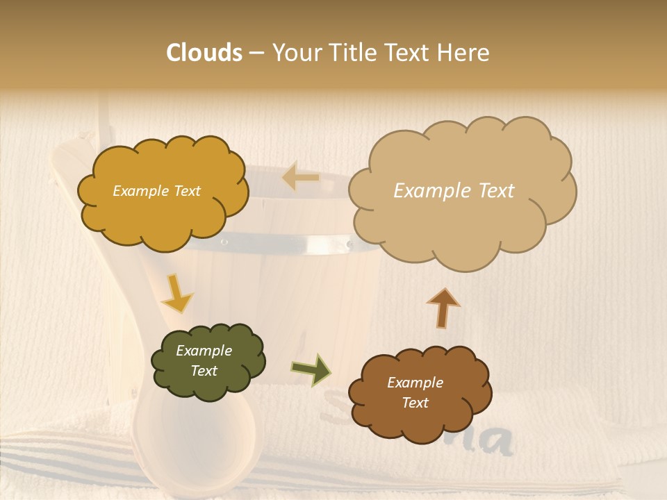 Relaxation Spoon Towel PowerPoint Template