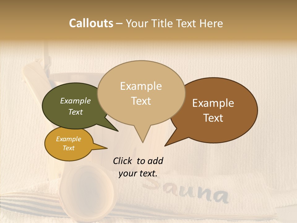 Relaxation Spoon Towel PowerPoint Template