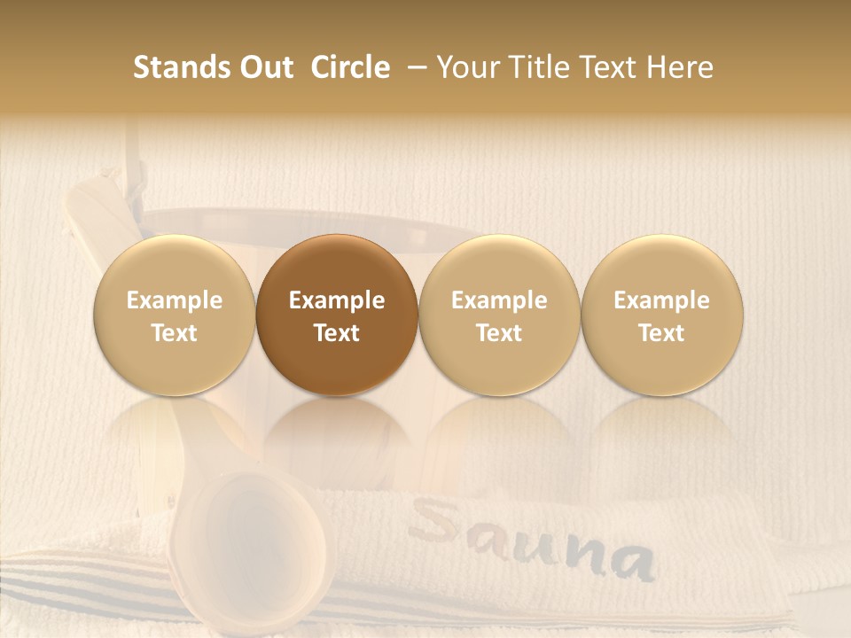 Relaxation Spoon Towel PowerPoint Template