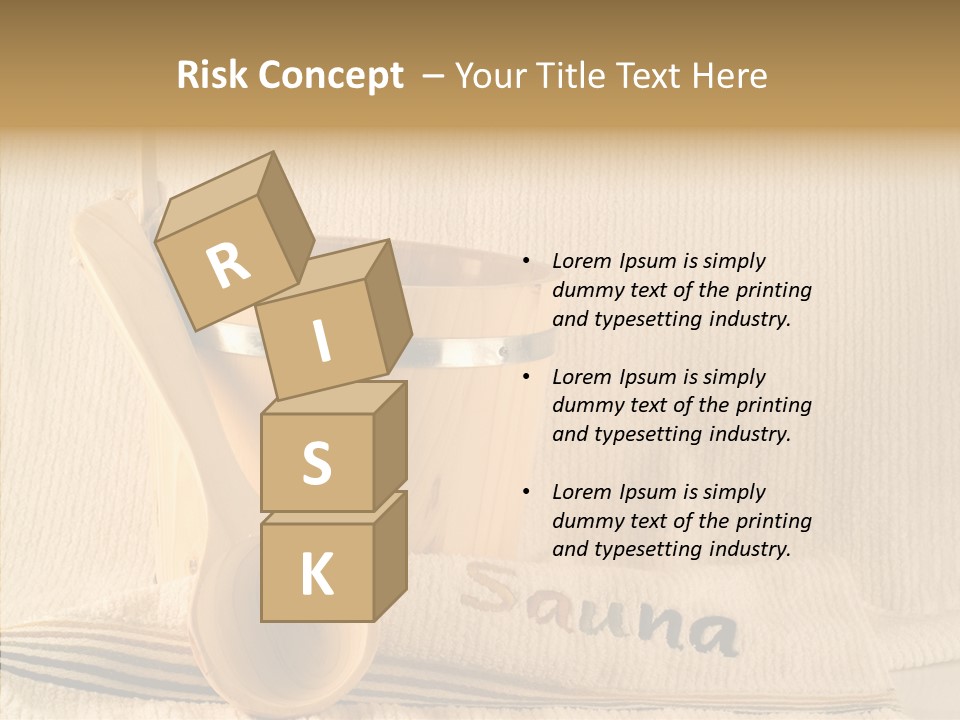 Relaxation Spoon Towel PowerPoint Template