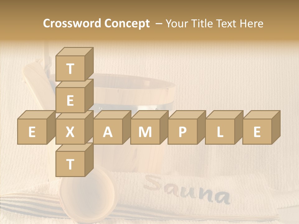 Relaxation Spoon Towel PowerPoint Template