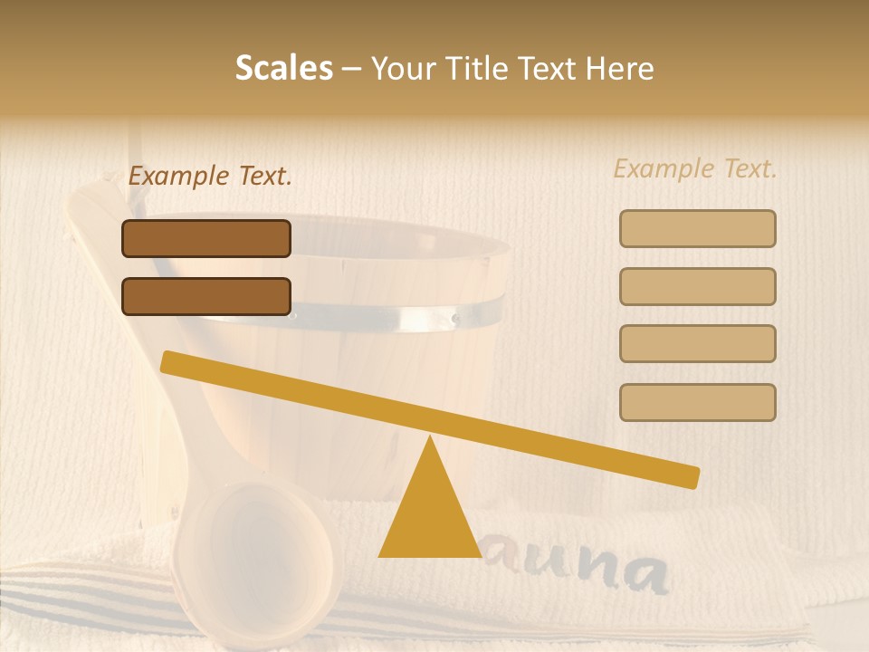 Relaxation Spoon Towel PowerPoint Template