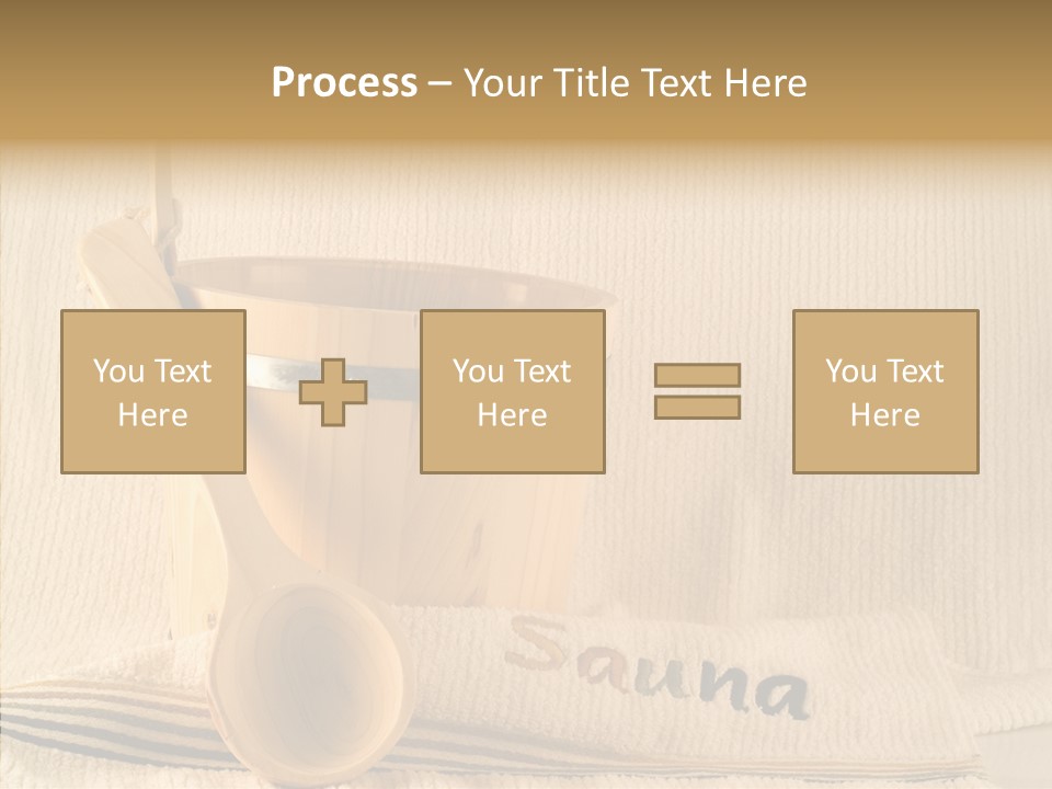Relaxation Spoon Towel PowerPoint Template