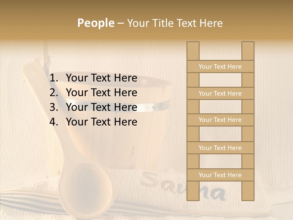 Relaxation Spoon Towel PowerPoint Template