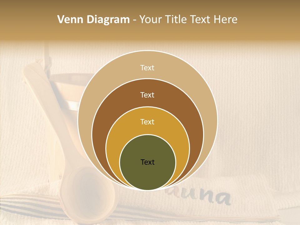 Relaxation Spoon Towel PowerPoint Template