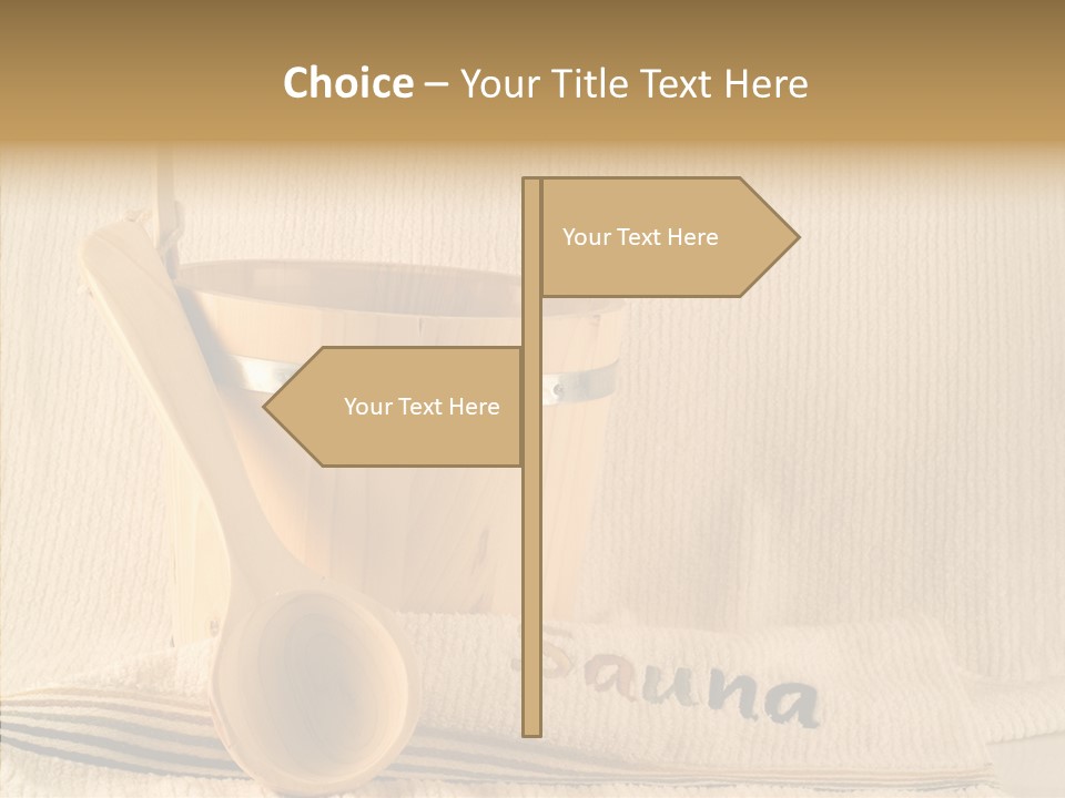 Relaxation Spoon Towel PowerPoint Template