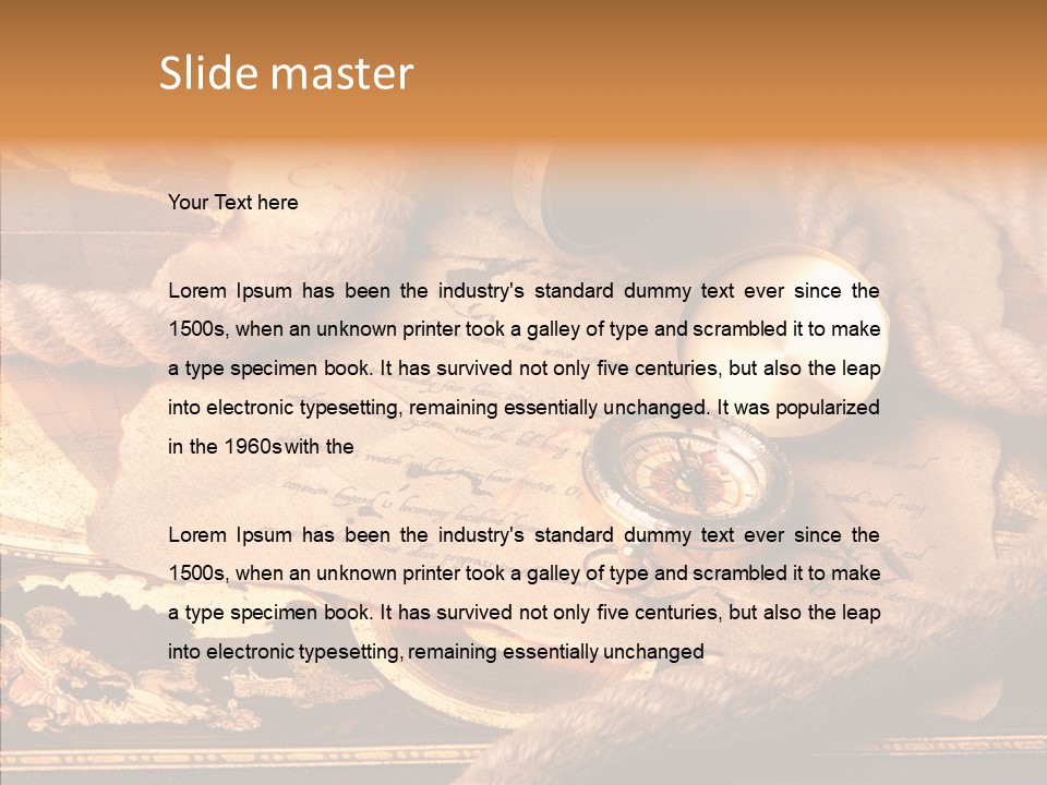 Navigate Compass Background PowerPoint Template