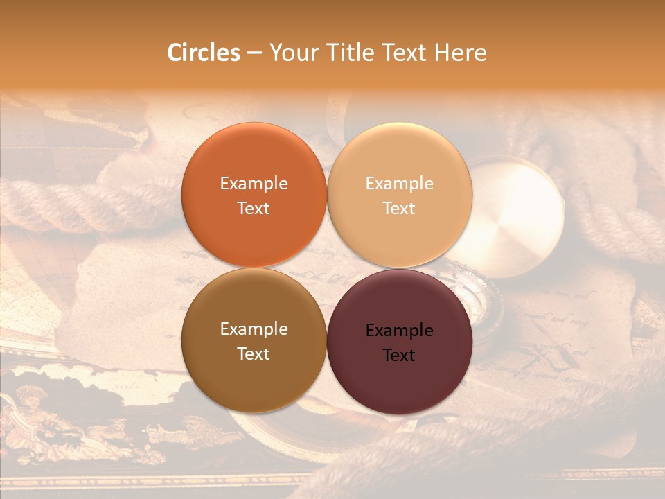 Navigate Compass Background PowerPoint Template