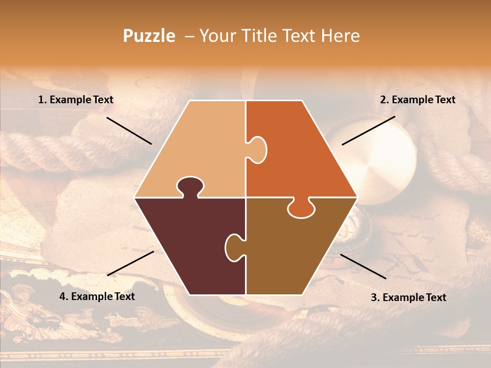 Navigate Compass Background PowerPoint Template