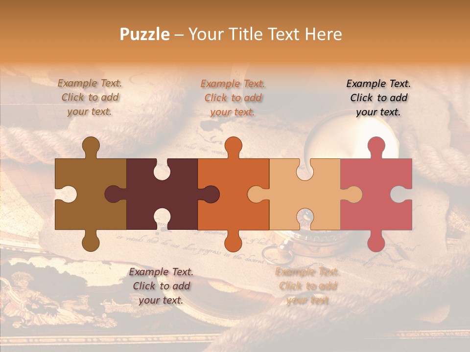 Navigate Compass Background PowerPoint Template