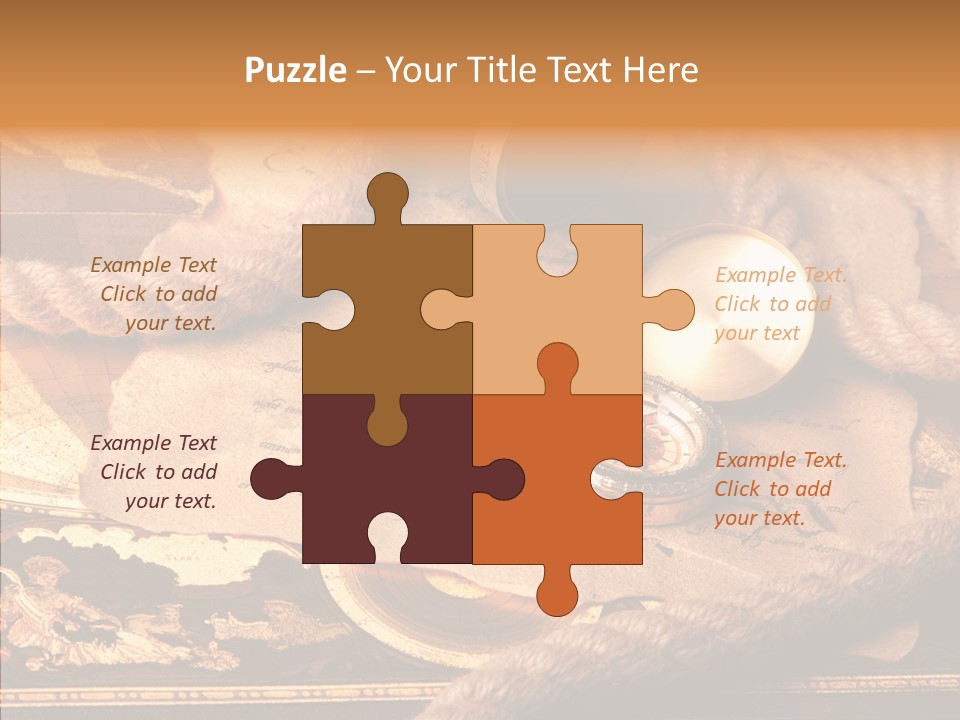 Navigate Compass Background PowerPoint Template