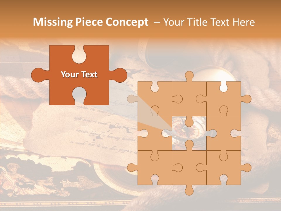 Navigate Compass Background PowerPoint Template