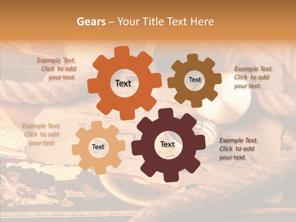 Navigate Compass Background PowerPoint Template