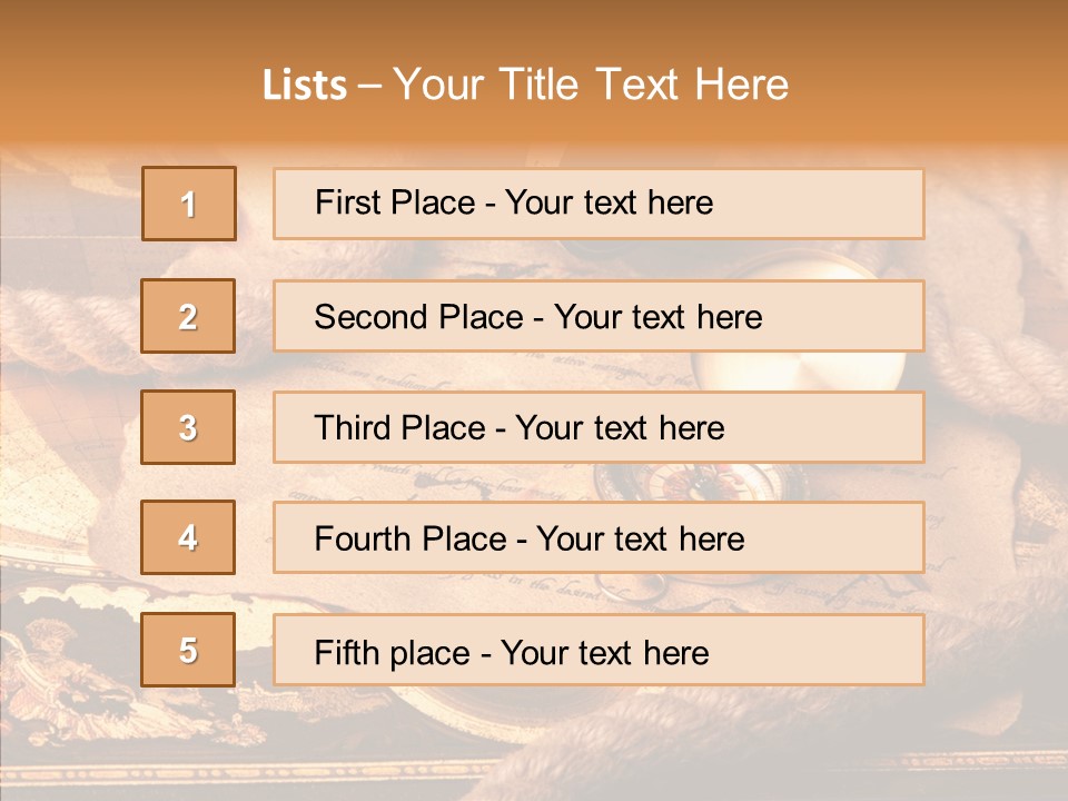 Navigate Compass Background PowerPoint Template