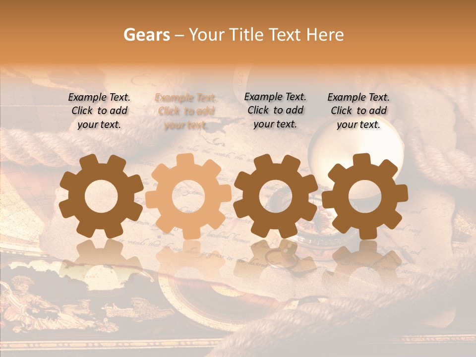 Navigate Compass Background PowerPoint Template