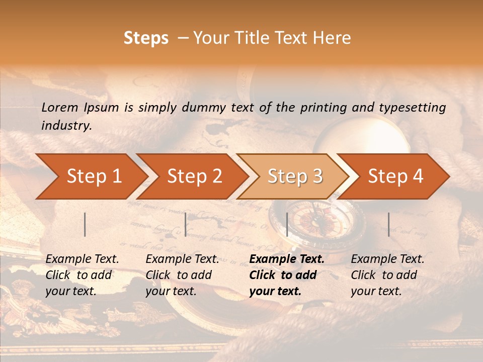 Navigate Compass Background PowerPoint Template
