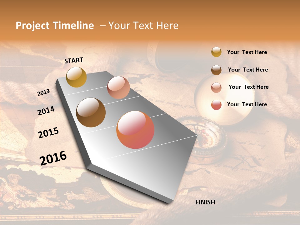 Navigate Compass Background PowerPoint Template