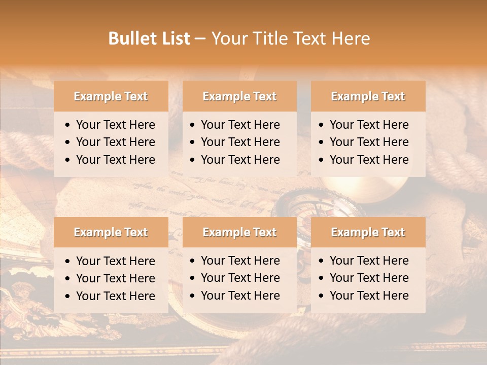 Navigate Compass Background PowerPoint Template
