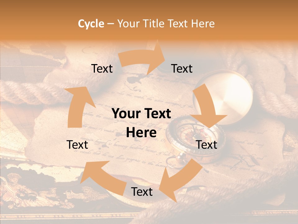 Navigate Compass Background PowerPoint Template