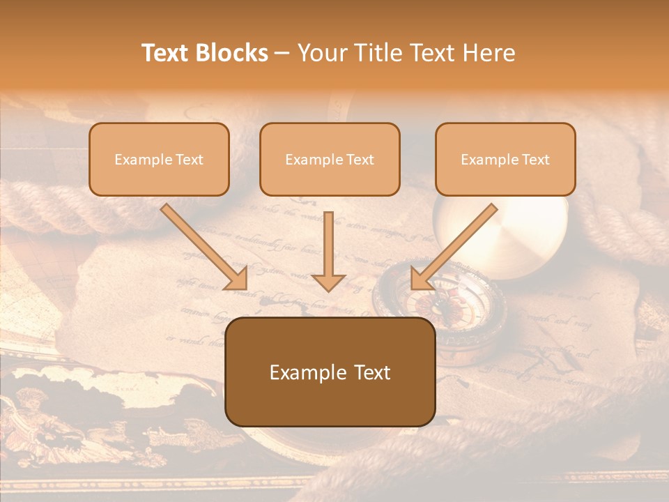 Navigate Compass Background PowerPoint Template