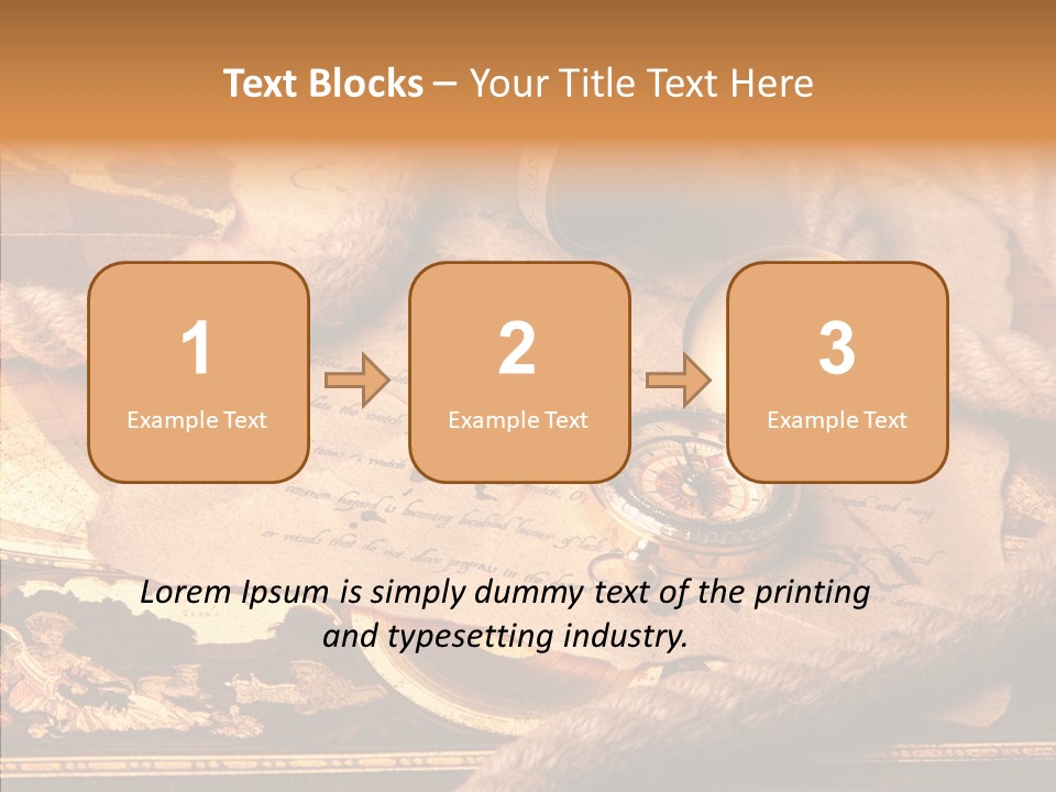 Navigate Compass Background PowerPoint Template