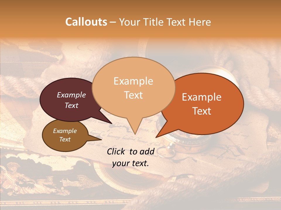 Navigate Compass Background PowerPoint Template