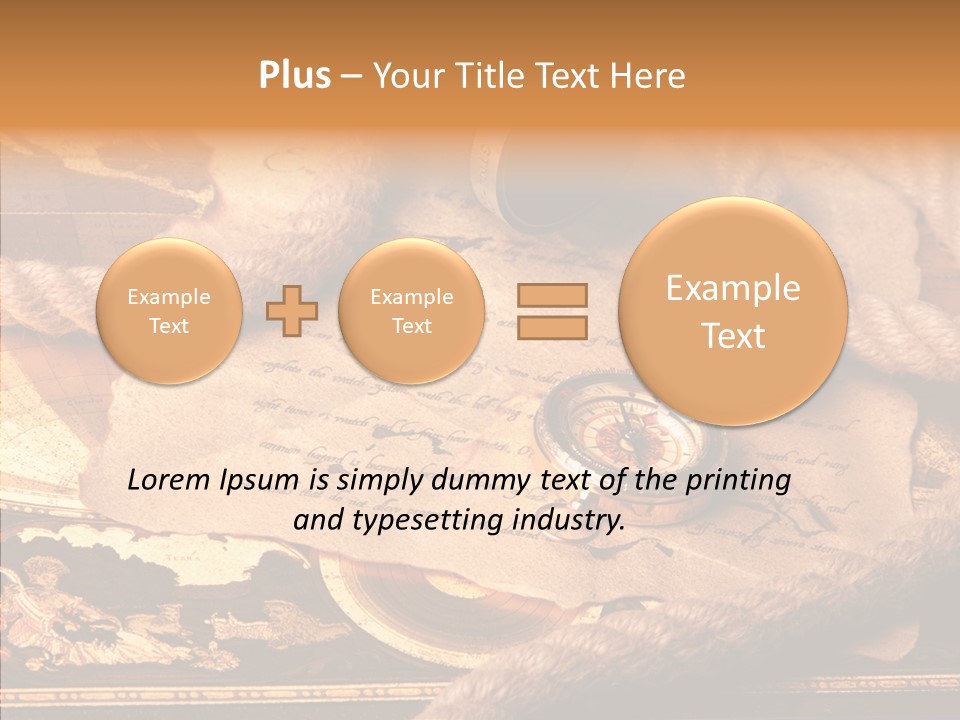 Navigate Compass Background PowerPoint Template