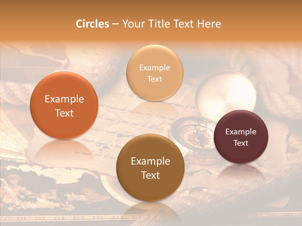 Navigate Compass Background PowerPoint Template